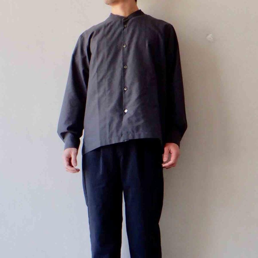 【エシカルプライス】定価15,180円 LA MOND. ラモンド BAND COLLAR SHIRT バンドカラーシャツ 4 colors LM-S-035 |  | 07