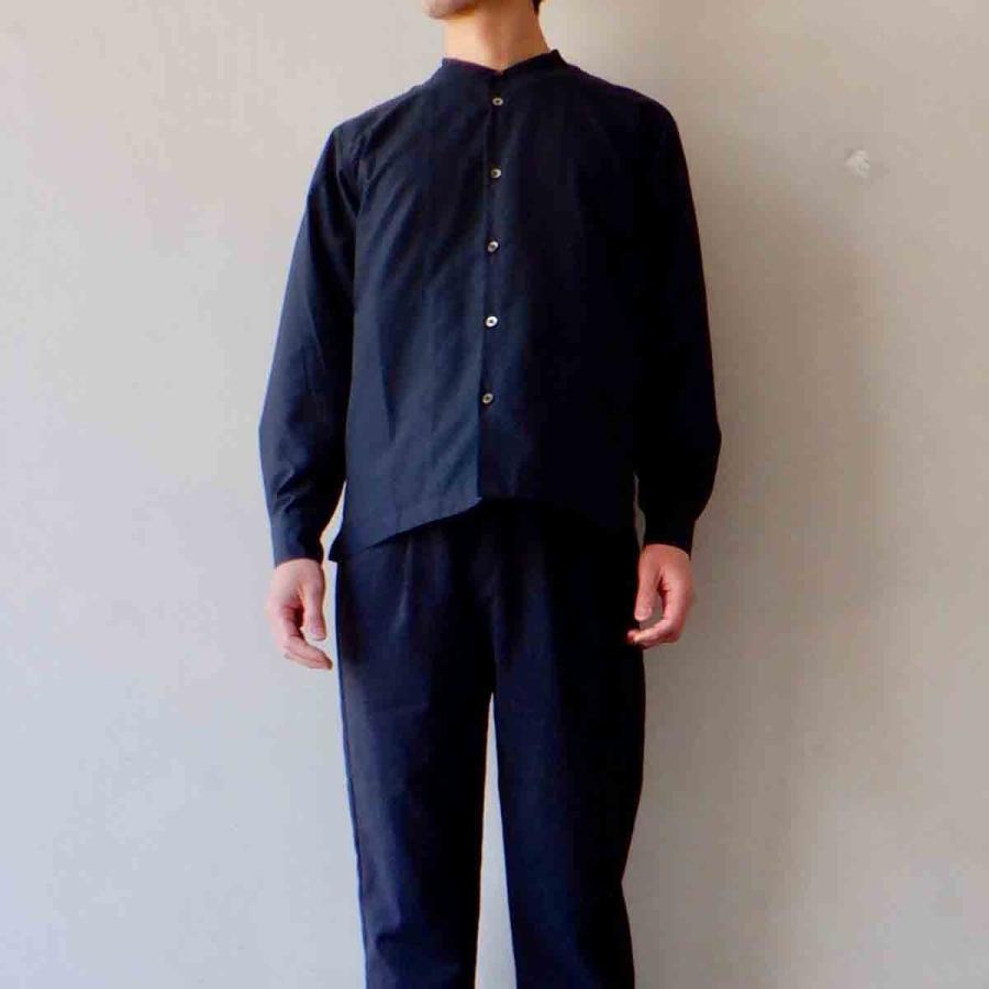 【エシカルプライス】定価15,180円 LA MOND. ラモンド BAND COLLAR SHIRT バンドカラーシャツ 4 colors LM-S-035 |  | 08
