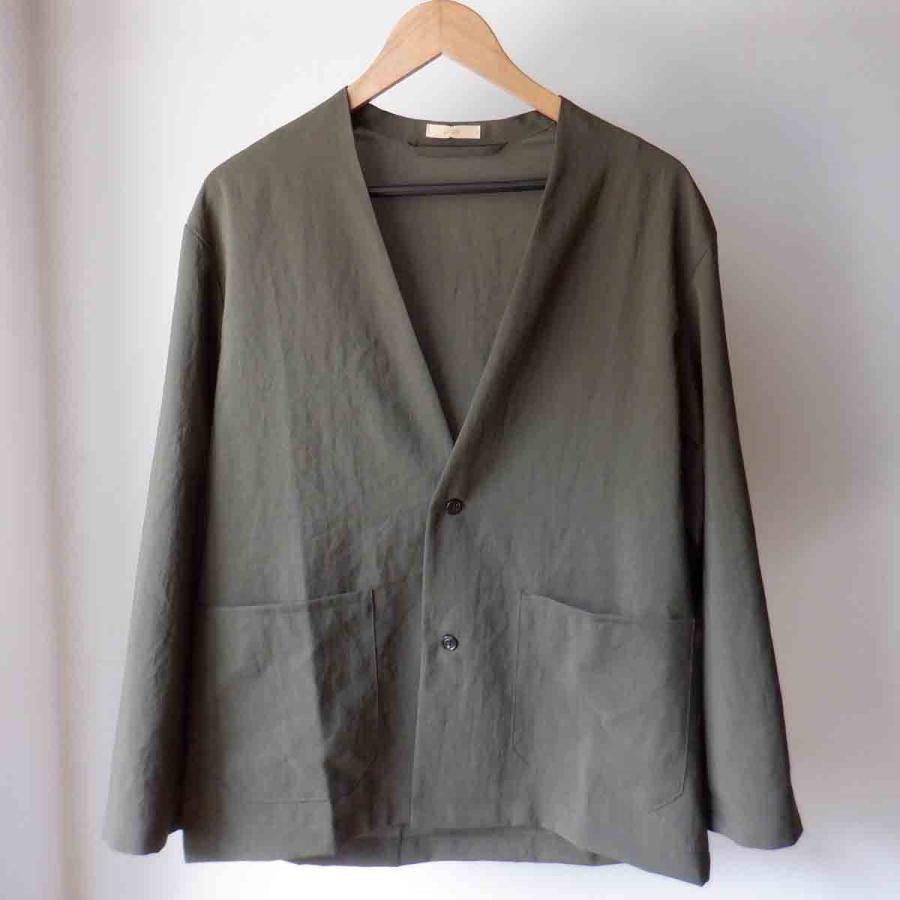 再入荷】LA MOND. ラモンド SHARI JACKET no collar シャリ 再入荷】LA MOND. ラモンド SHARI JACKET no collar シャリ