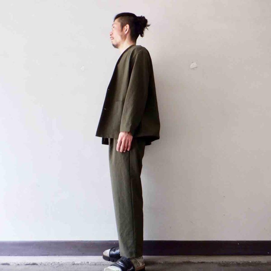 再入荷】LA MOND. ラモンド SHARI JACKET no collar シャリ 再入荷】LA MOND. ラモンド SHARI JACKET no collar シャリ