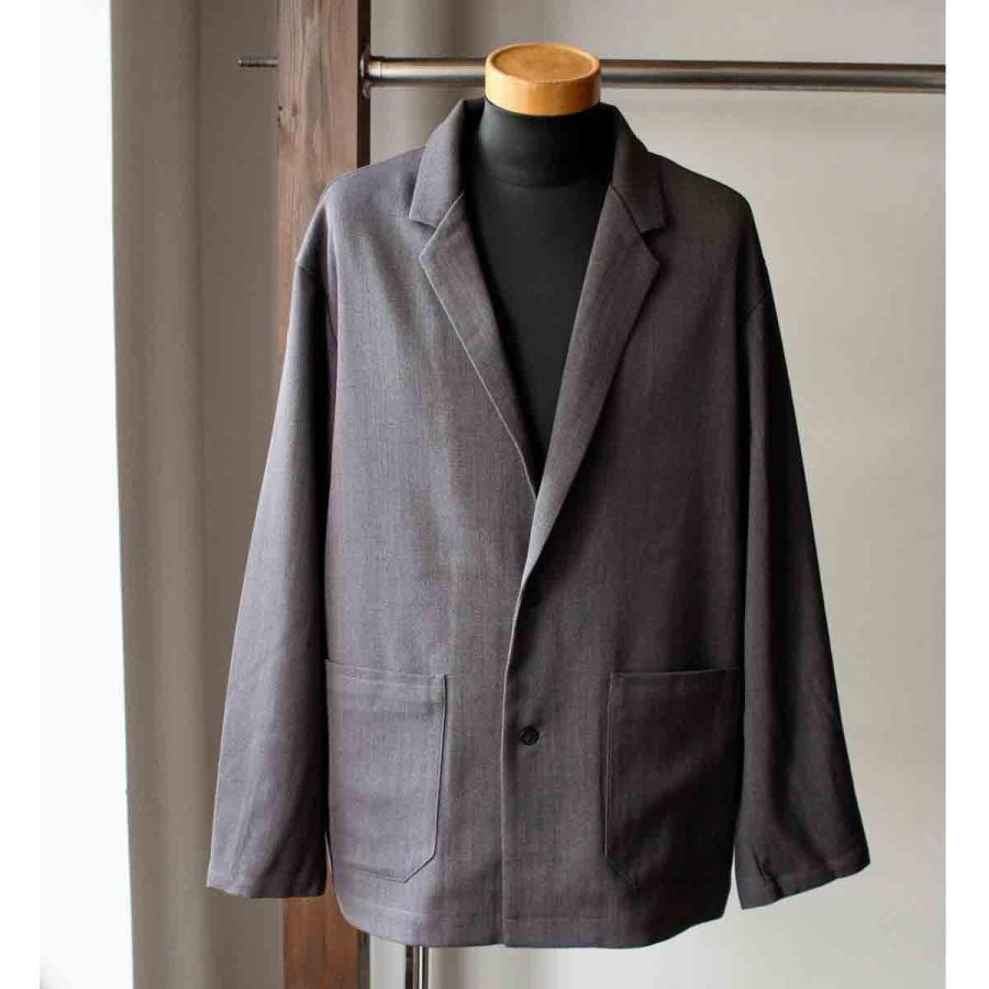 【エシカルプライス】定価27,500円 LA MOND. ラモンド KARSEY STRETCH WIDE JACKET カーシーストレッチワイドジャケット 2 colors LM-O-089 |  | 01