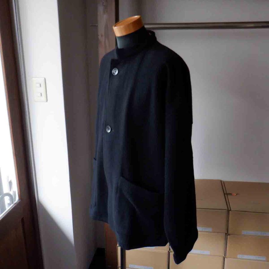 【エシカルプライス】定価31,680円 LA MOND. ラモンド STAND SHAWL COVERALL スタンドショールカバーオール black LM-O-092 |  | 03