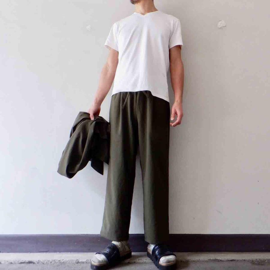 エシカルプライス】LA MOND. ラモンド SEMI WIDE SHARI PANTS