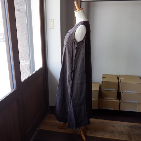 YAMMA ヤンマ産業 綾リネン ジレ風ワンピース LGL-OP 3 colors : Simon