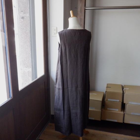YAMMA ヤンマ産業 綾リネン ジレ風ワンピース LGL-OP 3 colors : Simon