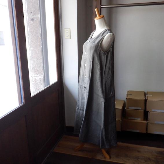 YAMMA ヤンマ産業 綾リネン ジレ風ワンピース LGL-OP 3 colors : Simon