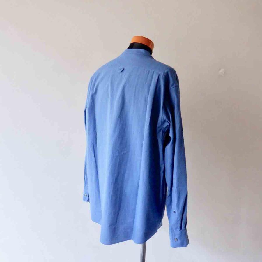 【エシカルプライス】定価17,380円 LA MOND. ラモンド BAND COLLAR CHAMBRAY SHIRT JACKET バンドカラーシャンブレーシャツジャケット 3 colors LM-S-075 |  | 10