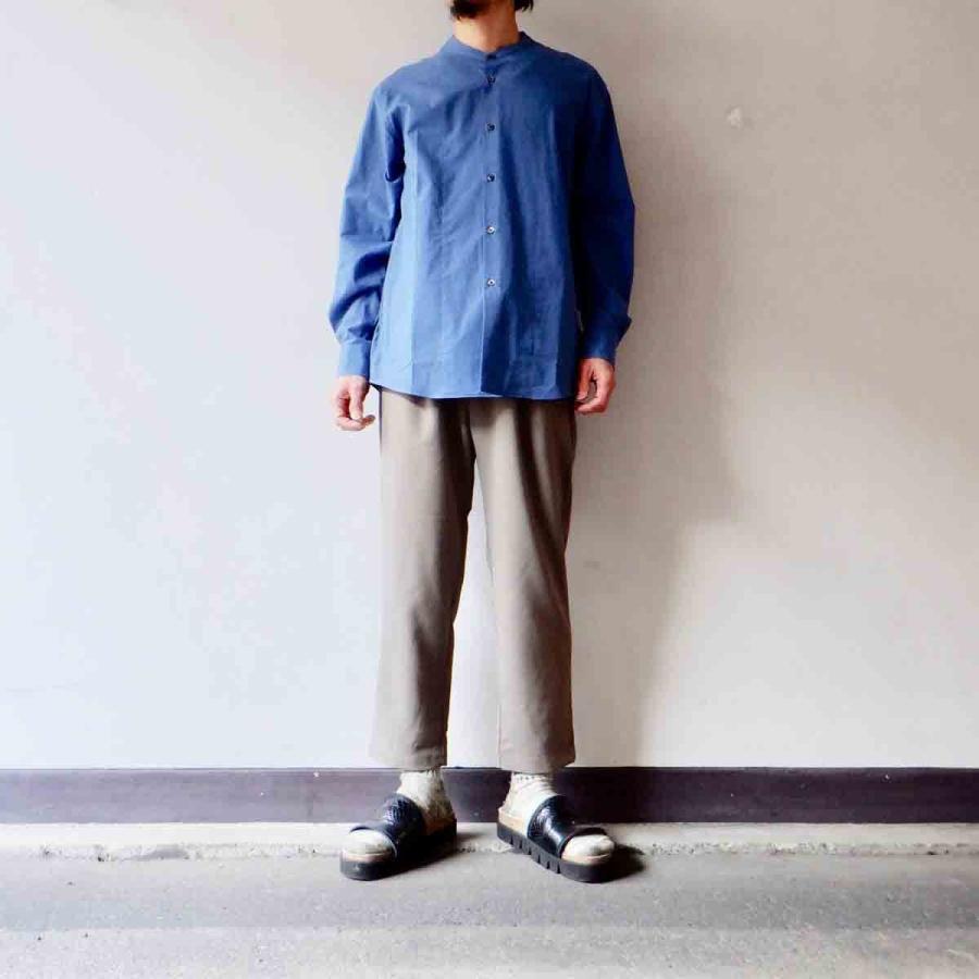 【エシカルプライス】定価17,380円 LA MOND. ラモンド BAND COLLAR CHAMBRAY SHIRT JACKET バンドカラーシャンブレーシャツジャケット 3 colors LM-S-075 |  | 11