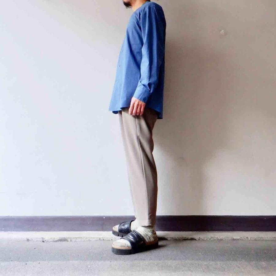 【エシカルプライス】定価17,380円 LA MOND. ラモンド BAND COLLAR CHAMBRAY SHIRT JACKET バンドカラーシャンブレーシャツジャケット 3 colors LM-S-075 |  | 12
