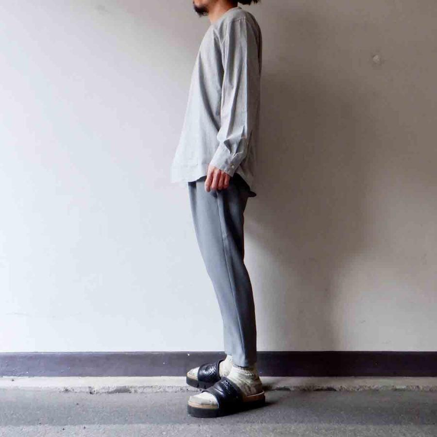 【エシカルプライス】定価17,380円 LA MOND. ラモンド BAND COLLAR CHAMBRAY SHIRT JACKET バンドカラーシャンブレーシャツジャケット 3 colors LM-S-075 |  | 14