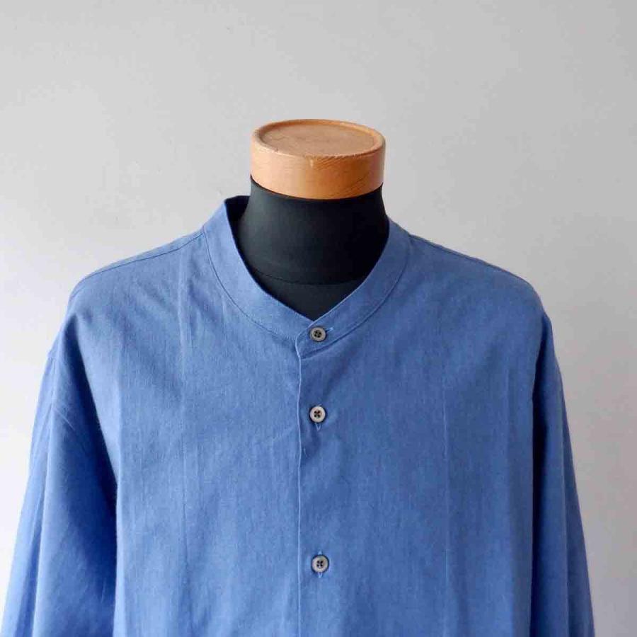 【エシカルプライス】定価17,380円 LA MOND. ラモンド BAND COLLAR CHAMBRAY SHIRT JACKET バンドカラーシャンブレーシャツジャケット 3 colors LM-S-075 |  | 02