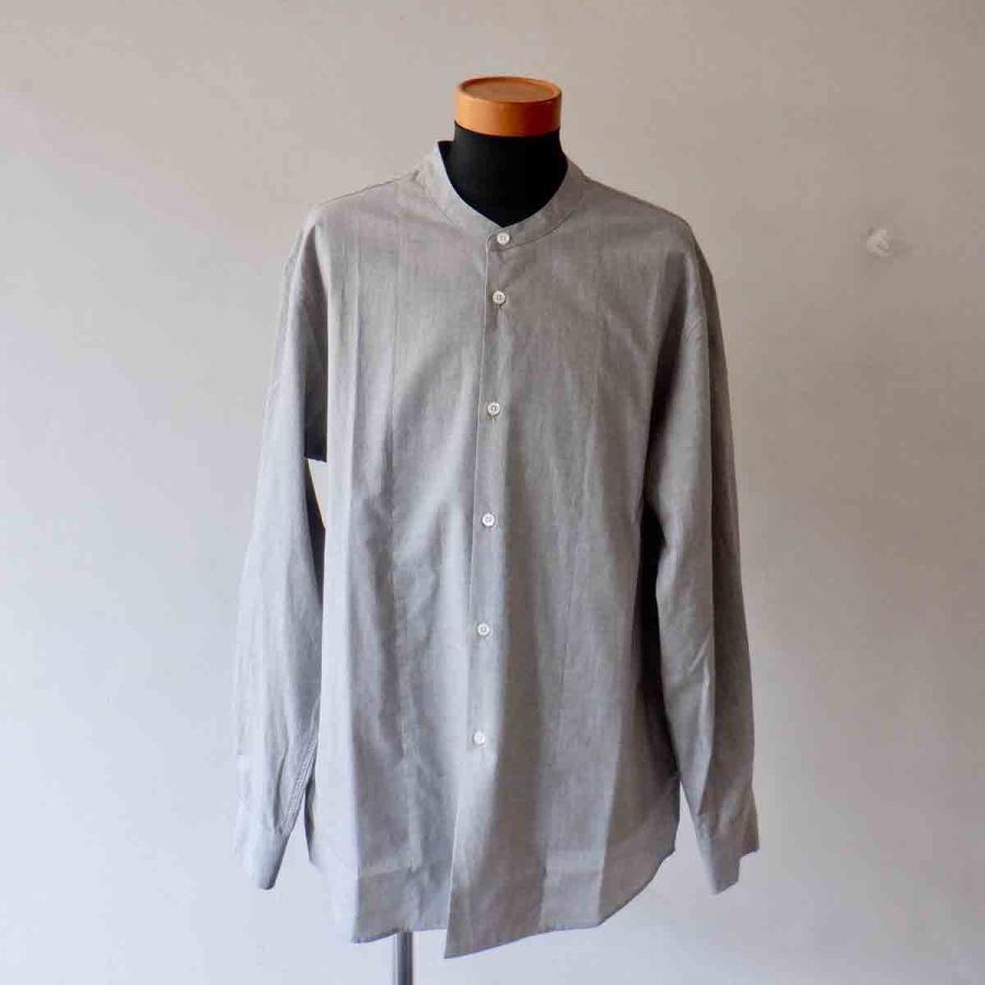 【エシカルプライス】定価17,380円 LA MOND. ラモンド BAND COLLAR CHAMBRAY SHIRT JACKET バンドカラーシャンブレーシャツジャケット 3 colors LM-S-075 |  | 03
