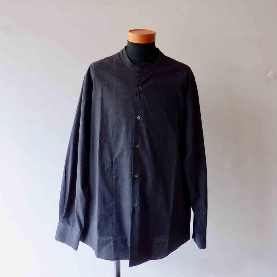 【エシカルプライス】定価17,380円 LA MOND. ラモンド BAND COLLAR CHAMBRAY SHIRT JACKET バンドカラーシャンブレーシャツジャケット 3 colors LM-S-075 |  | 05
