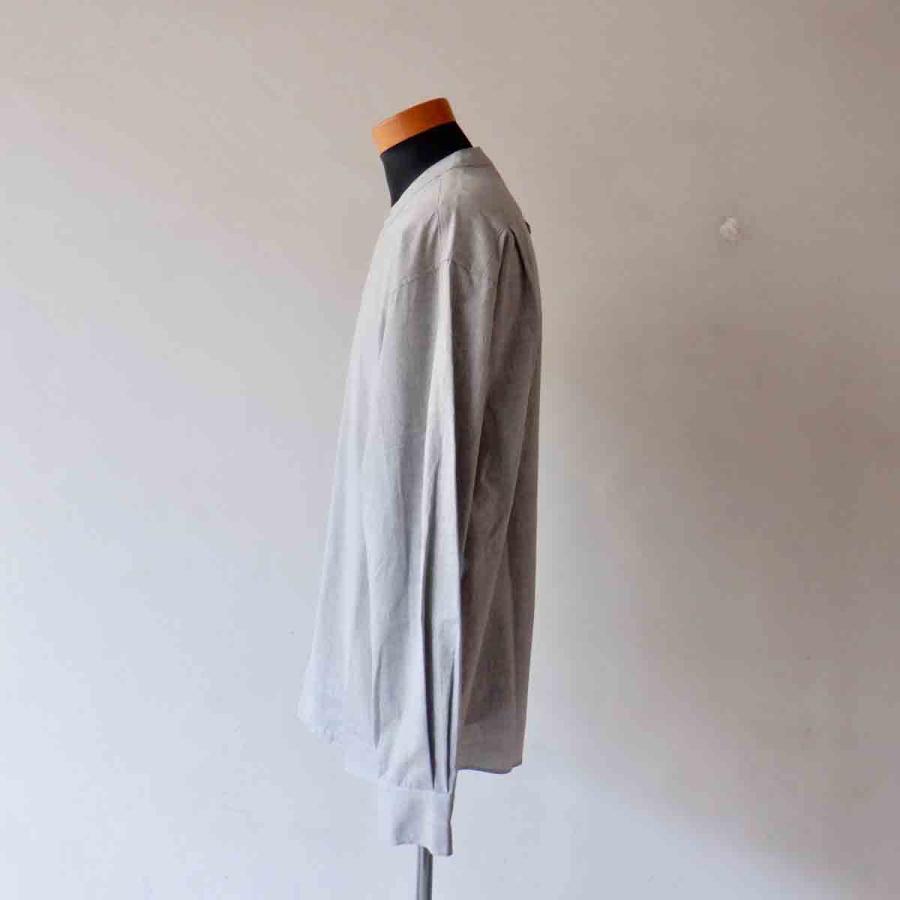 【エシカルプライス】定価17,380円 LA MOND. ラモンド BAND COLLAR CHAMBRAY SHIRT JACKET バンドカラーシャンブレーシャツジャケット 3 colors LM-S-075 |  | 08