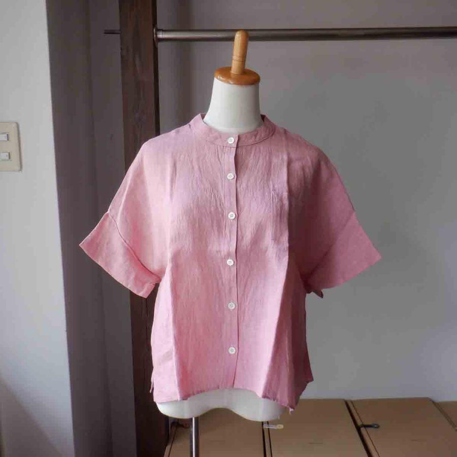 YAMMA ヤンマ リネンスタンドカラーシャツ　半袖 LSC-SH-SD 11 colors｜simonsandco｜06