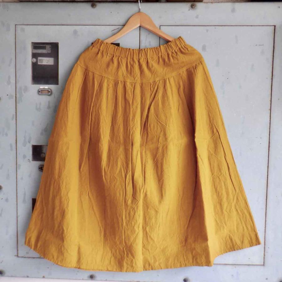 【美品】 ヤンマ産業 会津木綿タックスカート プラス10㎝丈 (ピンク) 会津木綿タックスカート(+10cm丈) YAMMA ヤンマ産業 | 日々花［ Hibika