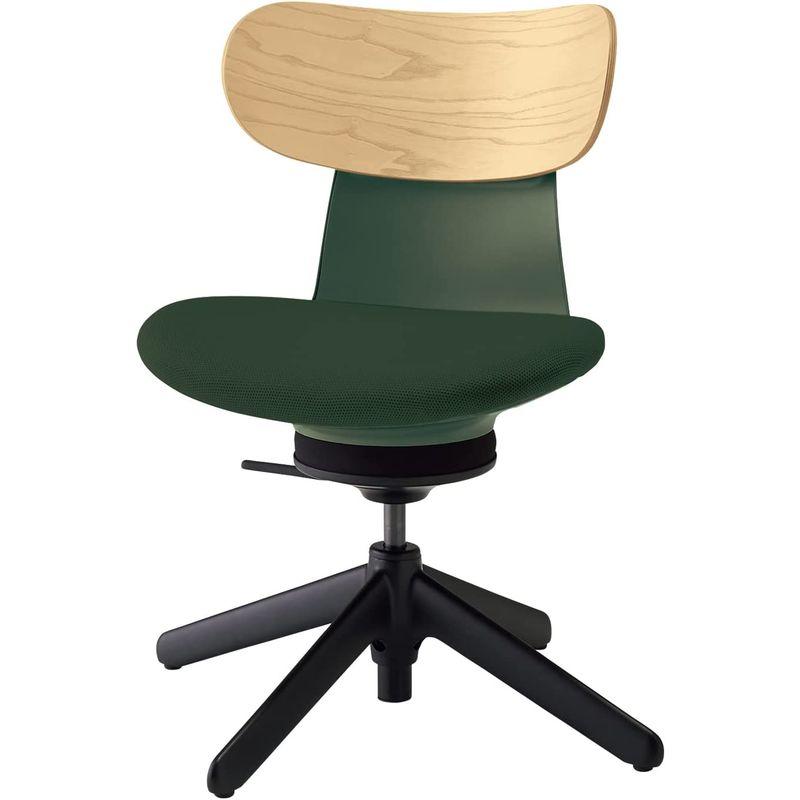 [大特価] コクヨ オフィスチェア 在宅ワーク イングライフ inglife 背合板タイプ 4本脚 ブラック脚 ローバック 肘なし 本体・座/ディープグ 【XUR1210792796】(43809円)