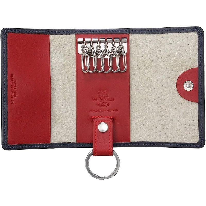 ホワイトハウスコックス(Whitehouse Cox) DerbyCollection S9692 キーケース ネイビー・レッド Whitehouse Cox DerbyCollection S9692 キーケース ネイビー レッド