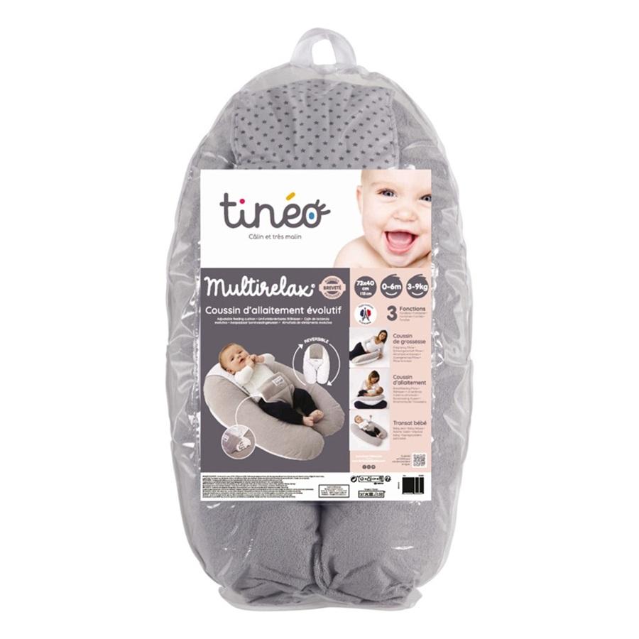tineo マルチクッション 授乳クッション 授乳枕 抱き枕 腰枕 ベビーベッド ベビーネスト ビーズ Cカーブ 日本総代理店 送料無料の画像