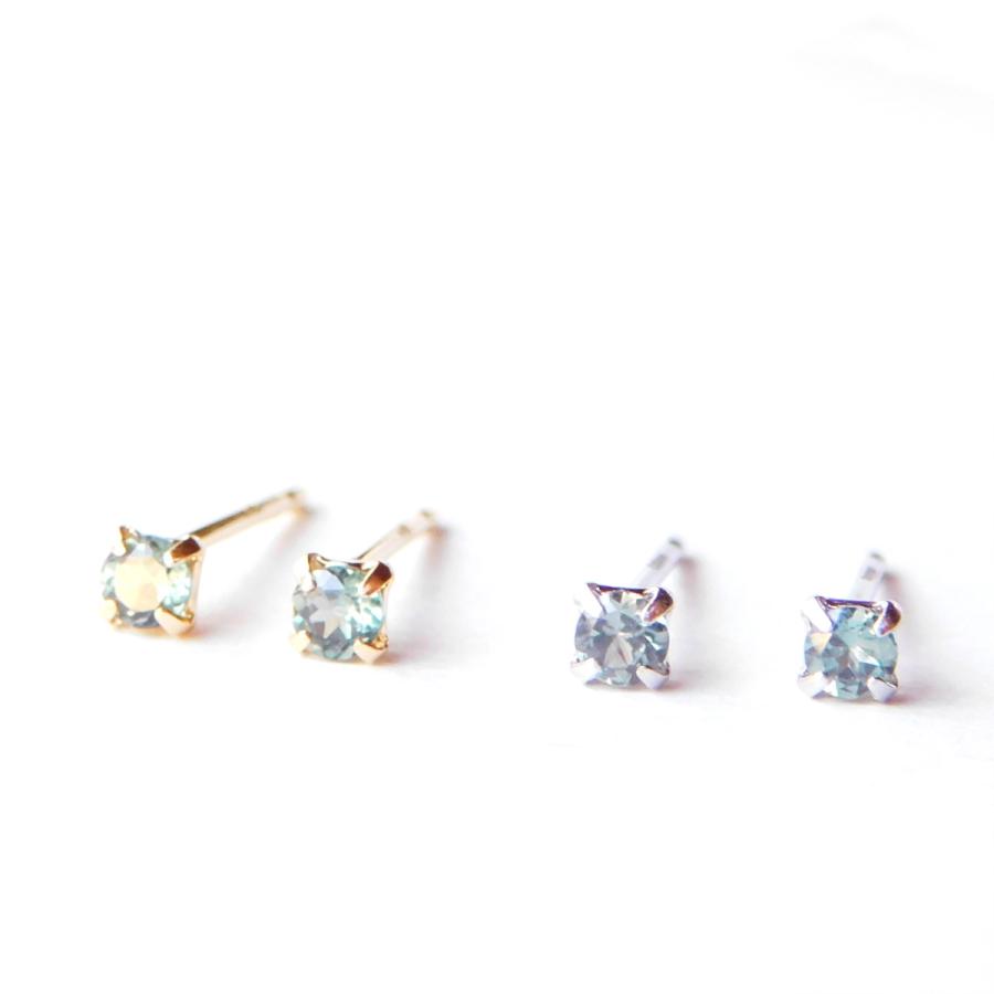 カラーチェンジガーネット ピアス プラチナ 18金 レディース メンズ 