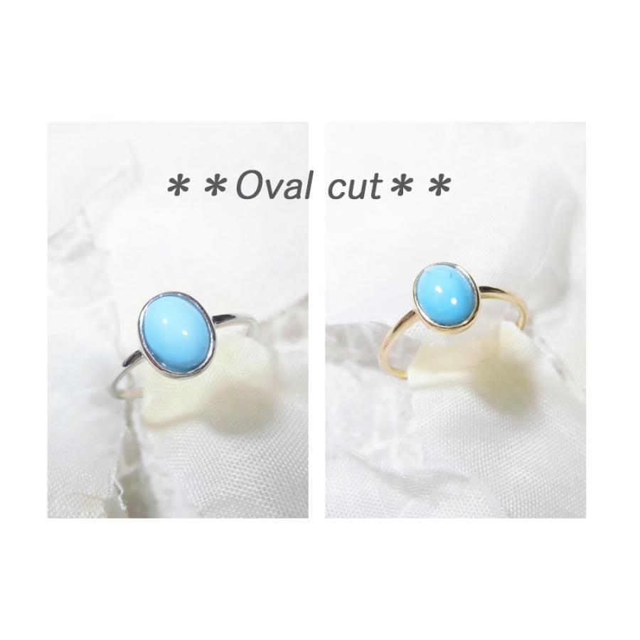 スリーピングビューティー ターコイズ リング オーバルカット イエロー