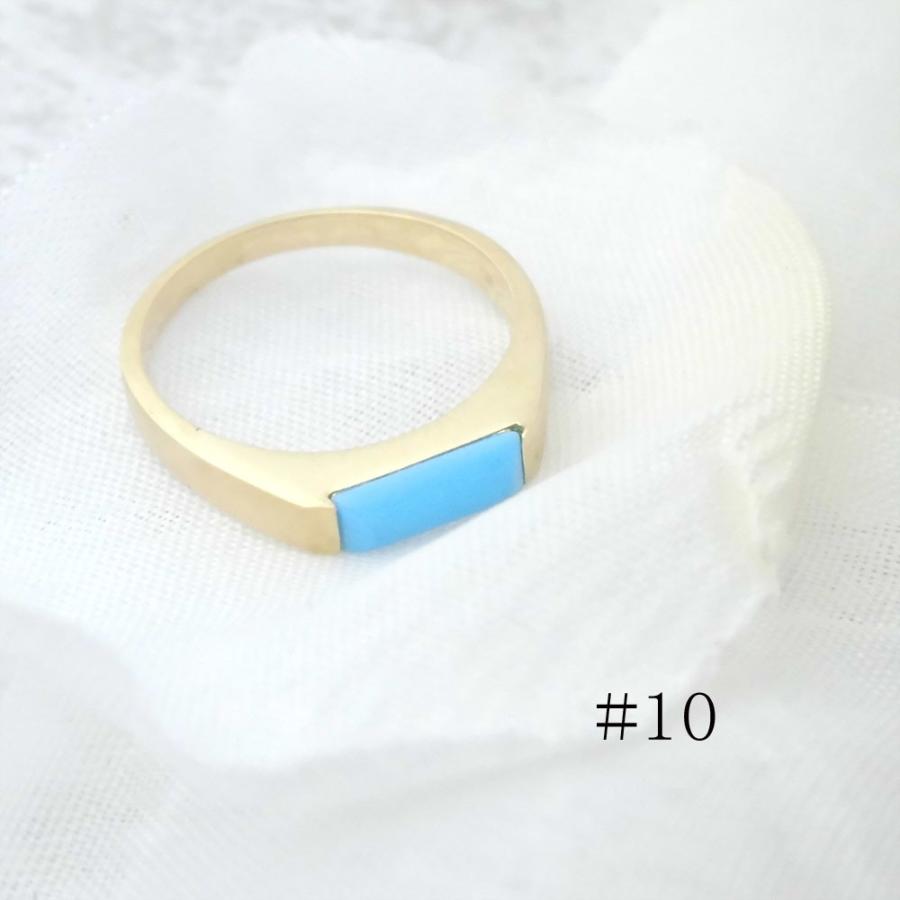 スリーピングビューティー ターコイズ リング 18金 turquoise