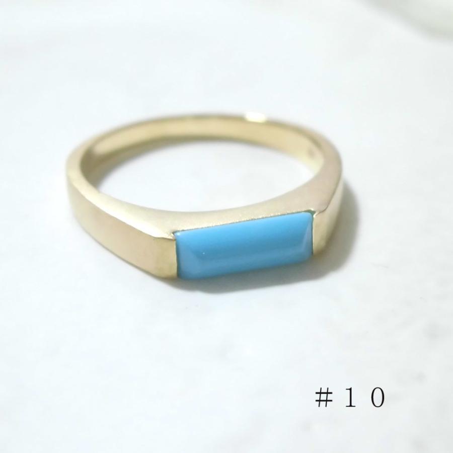 スリーピングビューティー ターコイズ リング 18金 turquoise スリーピングビューティー ターコイズ リング 18金 turquoise