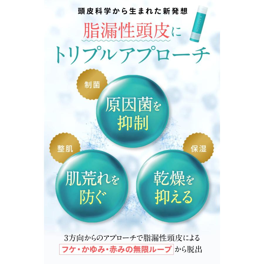 [医薬部外品] カダソンスカルプシャンプー＆トリートメント／脂漏性のフケ、かゆみにKADASON／初めての方にオススメのセット（各250mL、日本製｜simple-shop00｜03