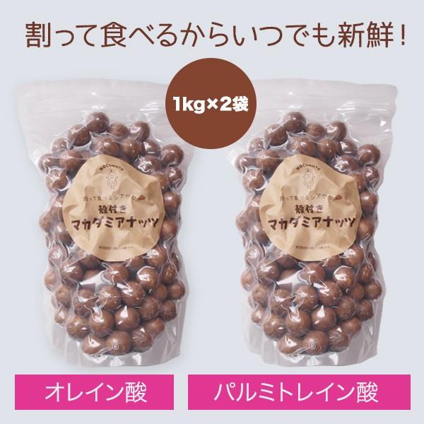 割って食べるから新鮮香ばしい 殻付きマカダミアナッツ 2kg(1kg×2袋