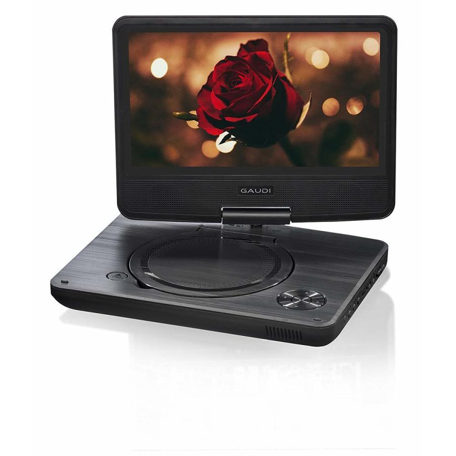 GAUDI 9型ワイド ポータブルDVDプレーヤー GPD09B1BK (F) | 