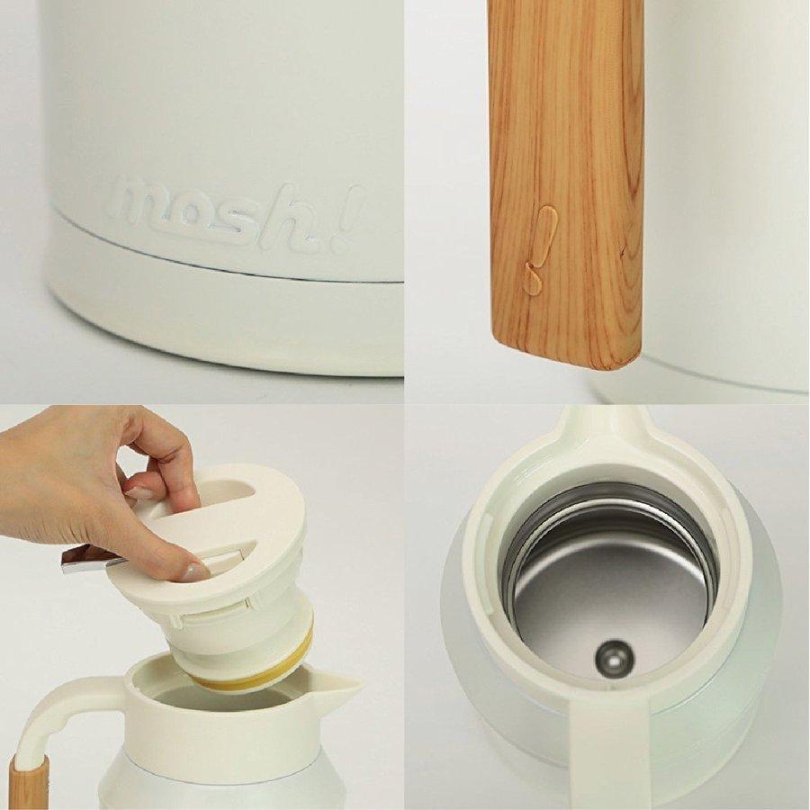 ドウシシャ 卓上ポット moshタンク 1.0L かわいい インスタ映え おしゃれ ミルクポット 牛乳タンク 保温 保冷 (08) |  | 02