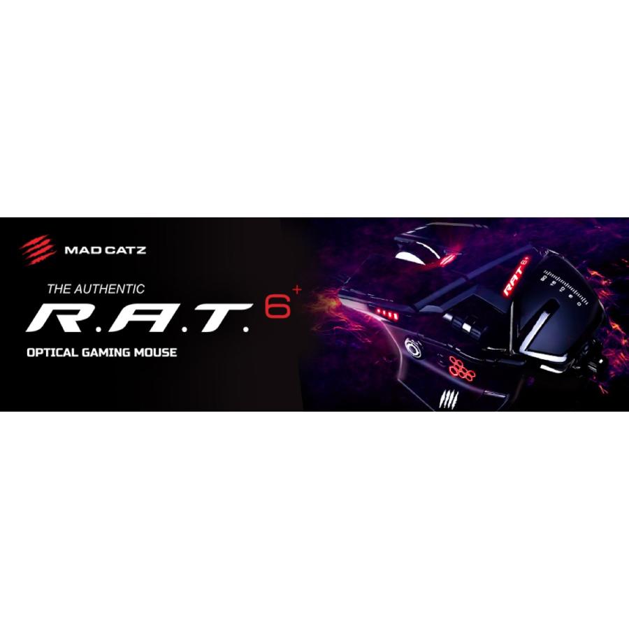 Mad Catz マッドキャッツ R.A.T.6+ 有線 ゲーミング マウス 11ボタン 2年保証 RAT6 MR04DCINBL000-0J MADCATZ (SG) | MAD CATZ | 01
