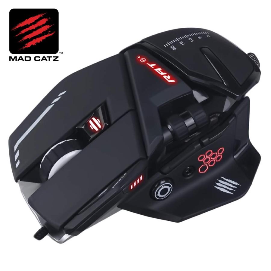 Mad Catz マッドキャッツ R.A.T.6+ 有線 ゲーミング マウス 11ボタン 2年保証 RAT6 MR04DCINBL000-0J MADCATZ (SG) | MAD CATZ | 03