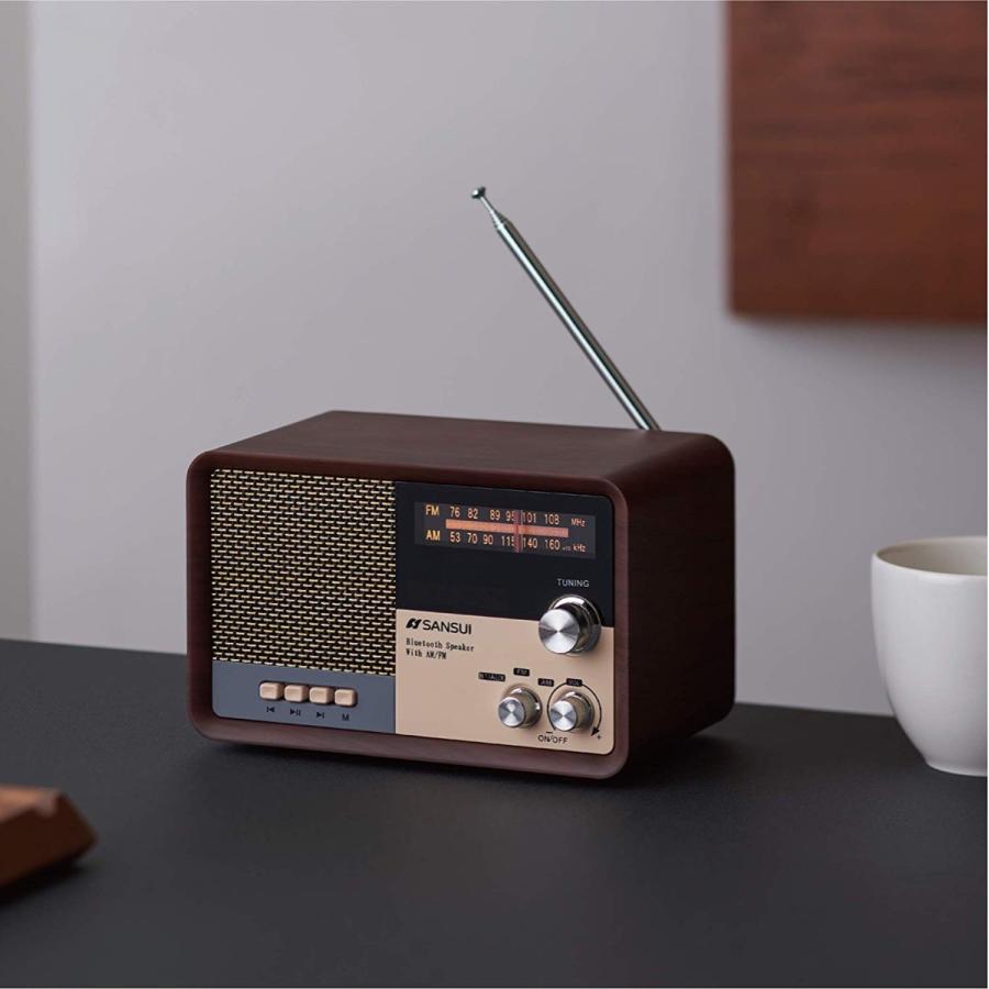 SANSUI サンスイ MSR-1 BK AM FM ラジオ スピーカー ブラック Bluetooth iPhone スマホ 対応レトロ オーディオ (F) |  | 05