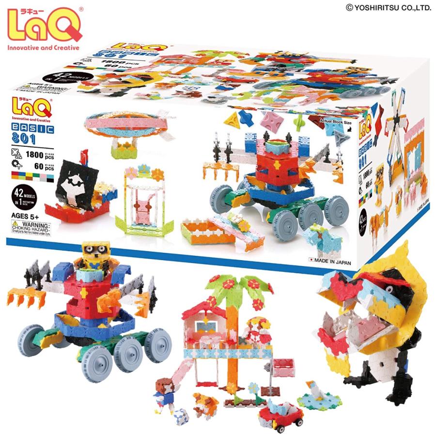 LaQ Basic 801 ラキュー ベーシック 1800ピース ＋60ピース ヨシリツ (SN) | 