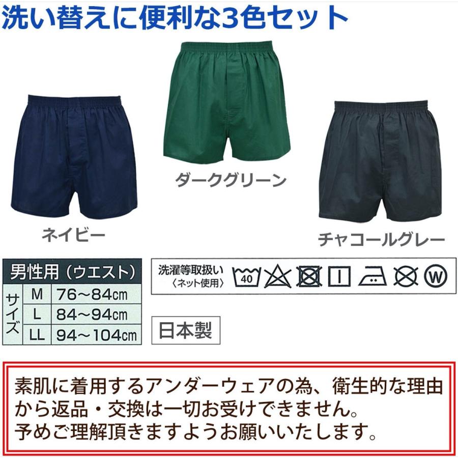ロングガード トランクス 3色組 3層構造 お尻側までしっかりガード 吸水量50cc ヴィクトリー (05) |  | 05