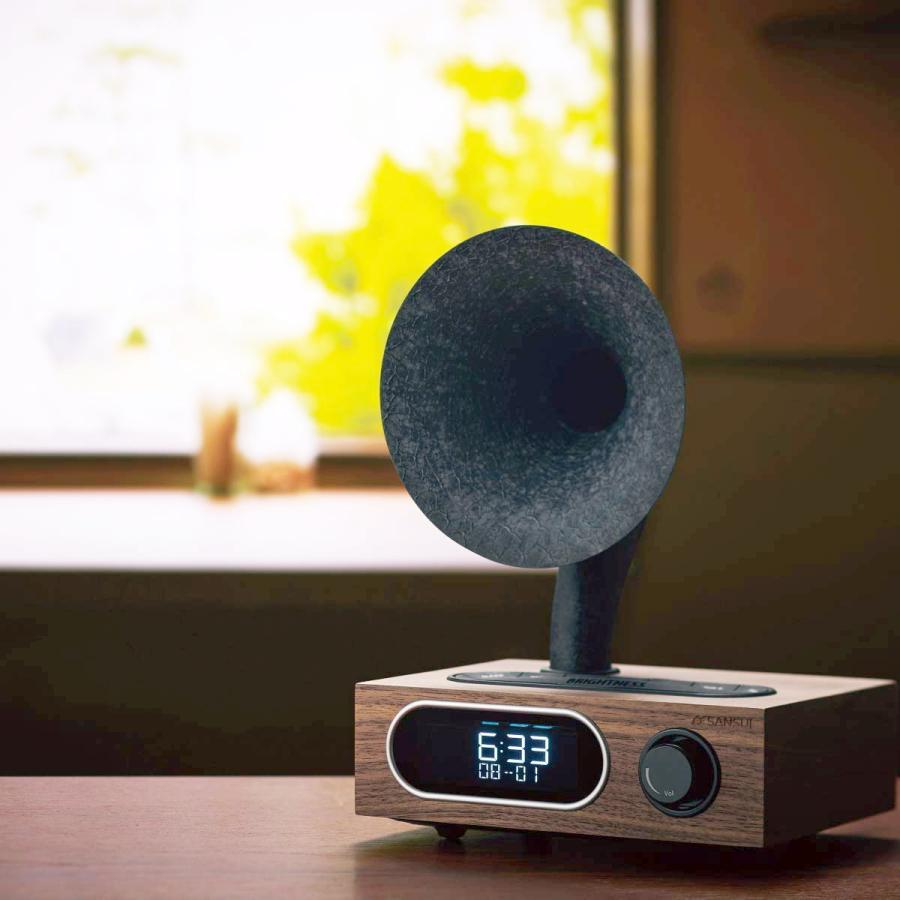 SANSUI MSR-5 サンスイ Bluetooth ラジオスピーカー FM ラジオ 10W アサガオホーン 昭和 レトロ (08) |  | 01