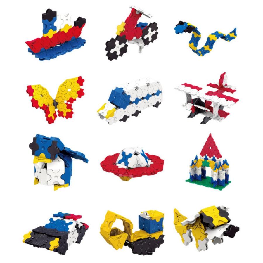 LaQ Basic 401 ラキュー ベーシック 650ピース 22モデル 作り方ガイド 収納ケース付き (SN) |  | 02