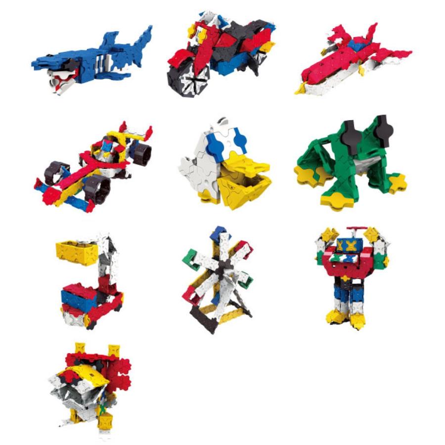 LaQ Basic 401 ラキュー ベーシック 650ピース 22モデル 作り方ガイド 収納ケース付き (SN) |  | 03