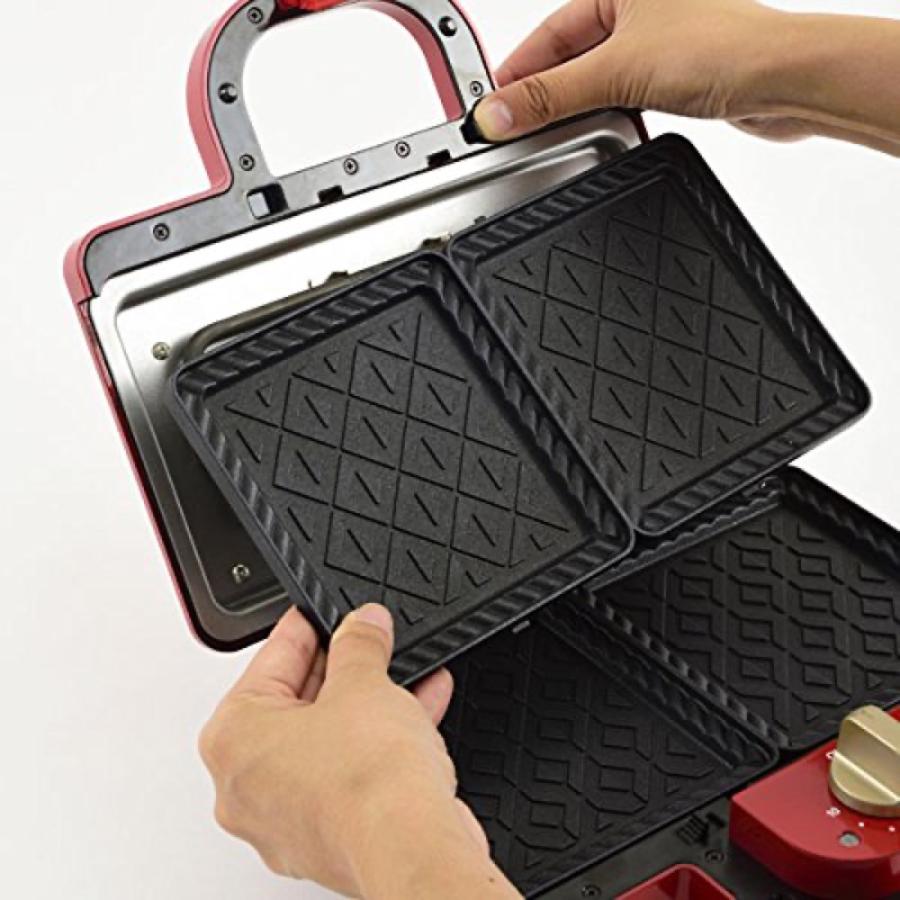 BRUNO ホットサンドメーカー BOE044-RD ブルーノ 耳まで焼ける ダブル (F) |  | 04