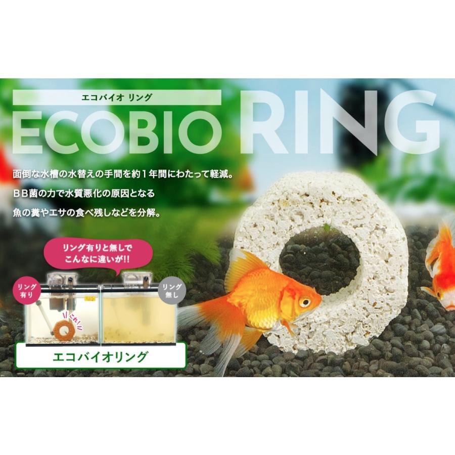 BIGBIO エコ・バイオリング 3個セット 水槽用 水質浄化材 水換えの手間軽減 水槽 水質改善 エコバイオリング 3色セット ビッグバイオ (06) |  | 01