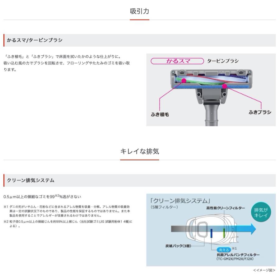 三菱電機 紙パック式 掃除機 TC-FJ2X アイボリー  MITSUBISHI TC-FJ2X-C (F) |  | 04