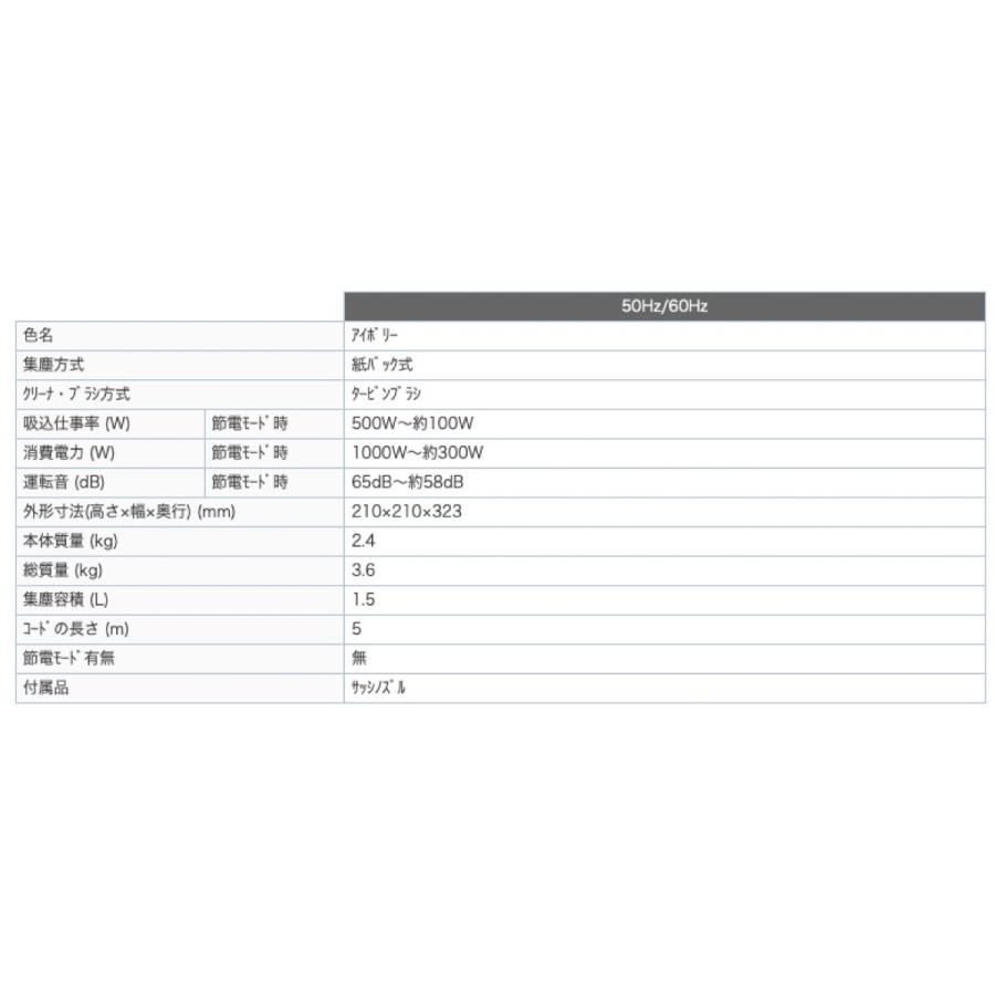 三菱電機 紙パック式 掃除機 TC-FJ2X アイボリー  MITSUBISHI TC-FJ2X-C (F) |  | 07