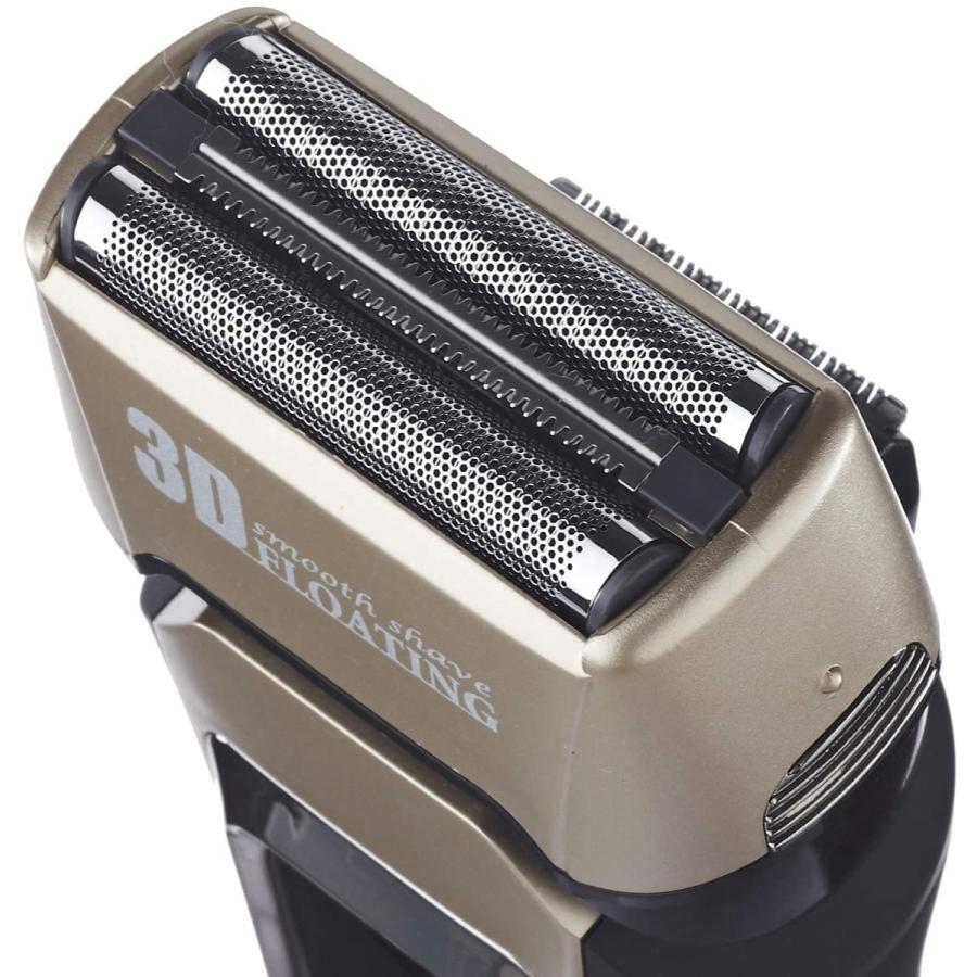 Vegetable GD-S308 髭剃り 電気シェーバ 充電式 交流式 3枚刃 防水 IPX7適合ブラック ゴールド (F) |  | 03