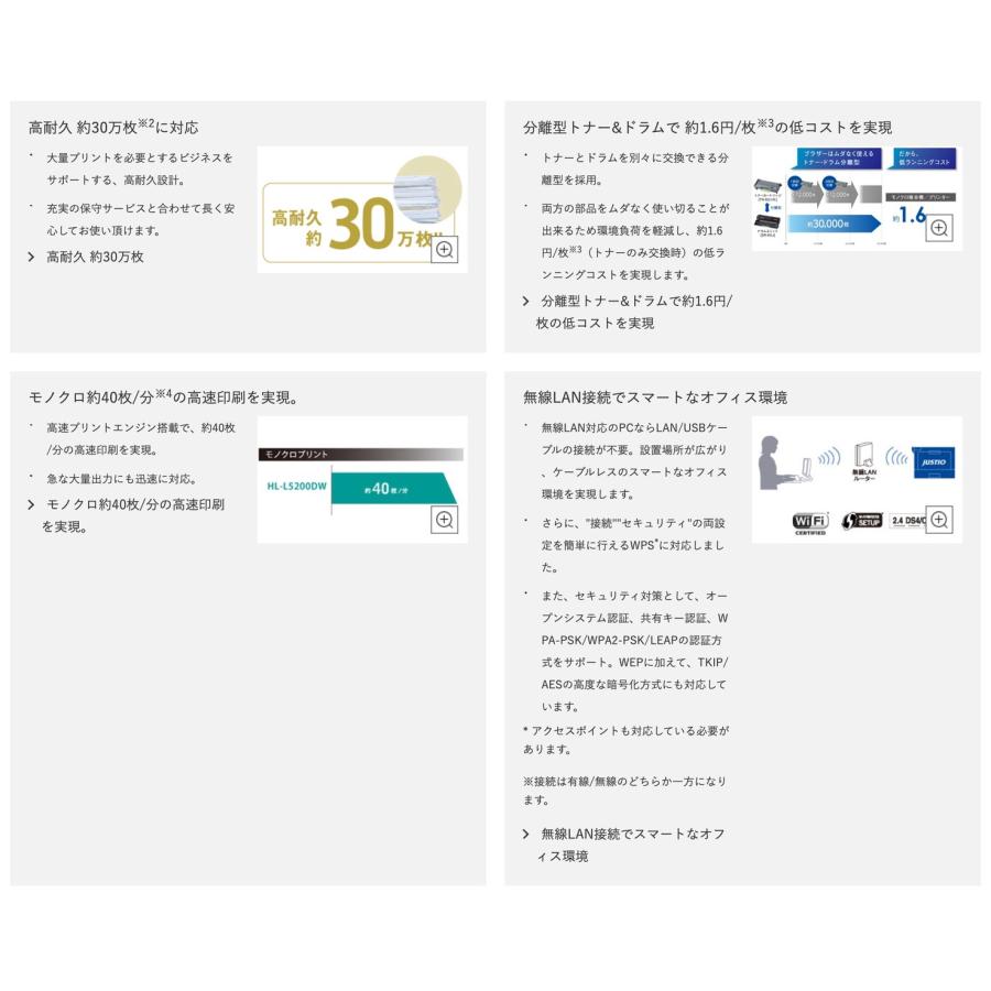Brother HL-L5200DW レーザープリンター A4 モノクロ 白黒 40PPM ブラザー工業 (14) | ブラザー工業 | 07