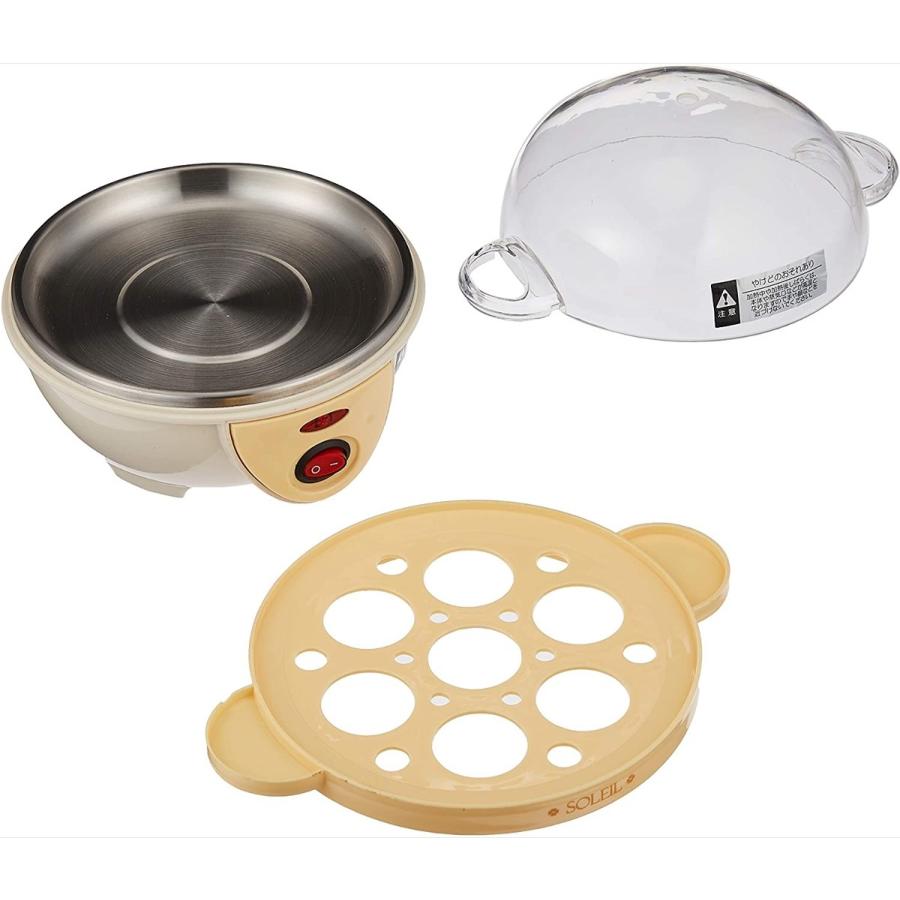 アサヒ SL-25 電気 ゆでたまご器 ソレイユ 簡単 ゆで卵 ゆで卵器 7個 半熟卵 SOLEIL (08) |  | 05