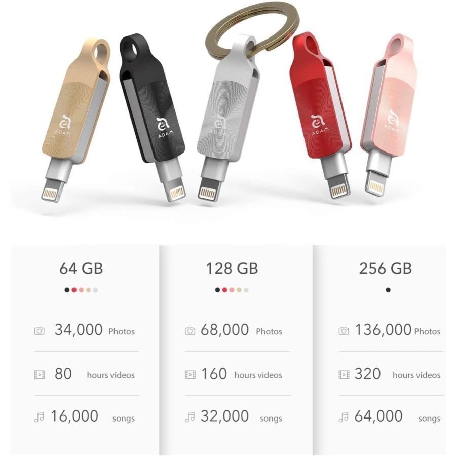 ADAM elements iKlips DUO+ 256GB ブラック ADRAD256GKLDPRXJ<br>(3C)iKlipsDUO+256GB | Adam Elements | 08
