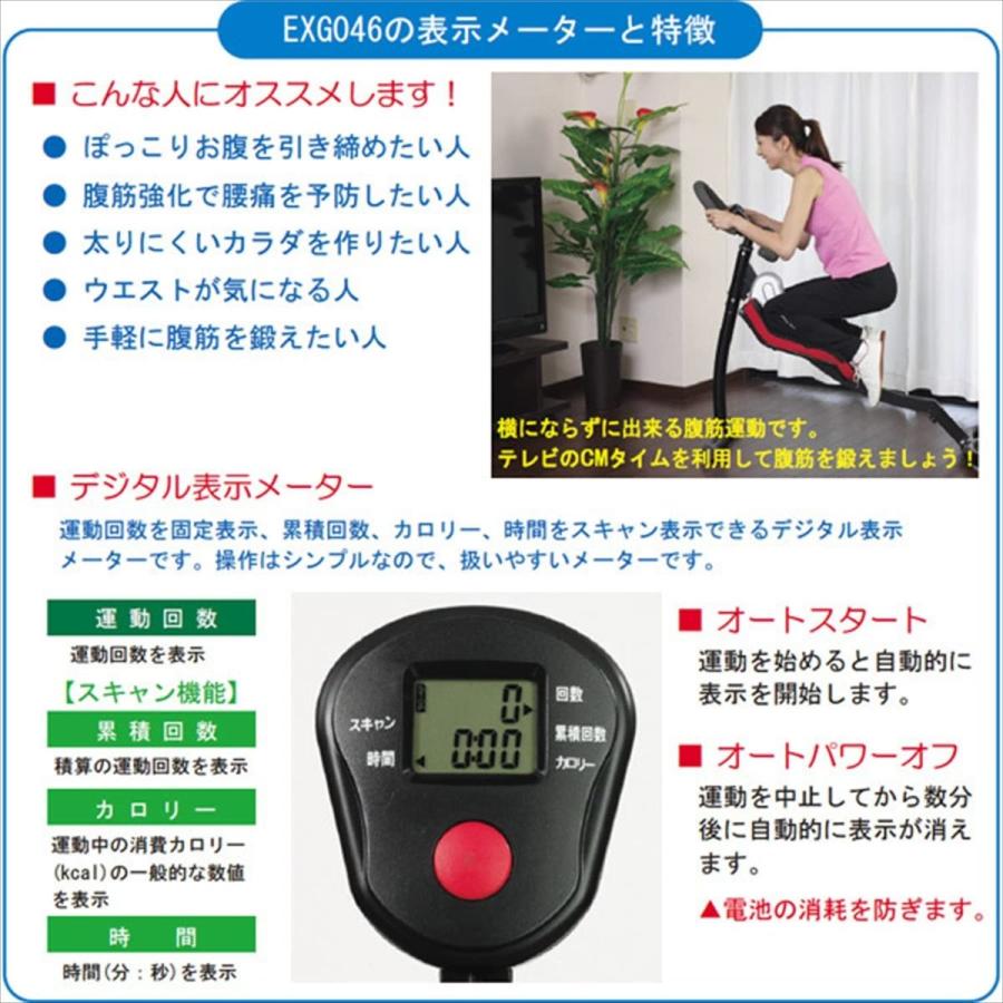 ALINCO EXG046 マッスルスライダー 腹筋 下腹部 ウフィットネス 室内 デジタルメーター アルインコ (16) | ALINCO | 01