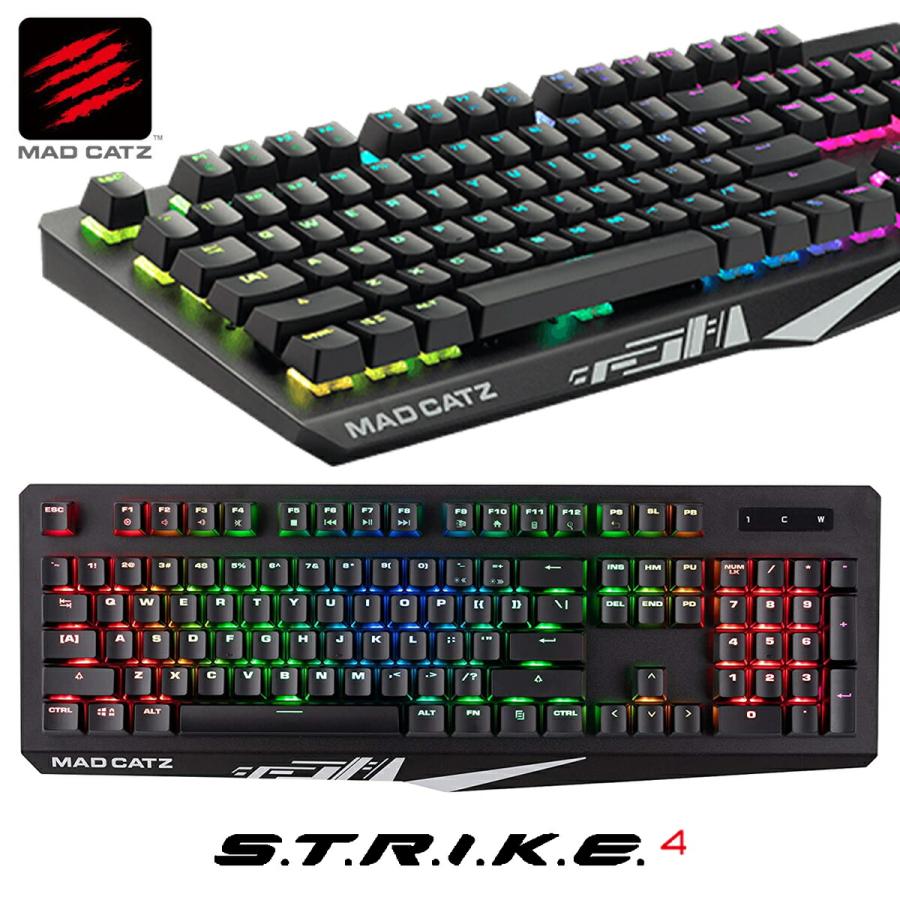 Mad Catz S.T.R.I.K.E. 4 キーボード RGBライティング KS13MMUSBL000-0J MADCATZ STRIKE (06) | MAD CATZ