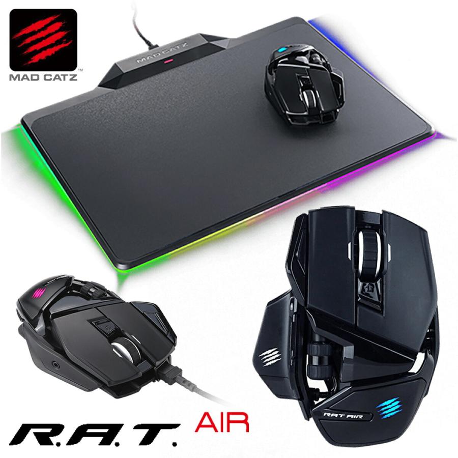 Mad Catz R.A.T. AIR ワイヤレス ゲーミングマウス 無線 11ボタンMR04DHAMBL000-0J (10) | MAD CATZ